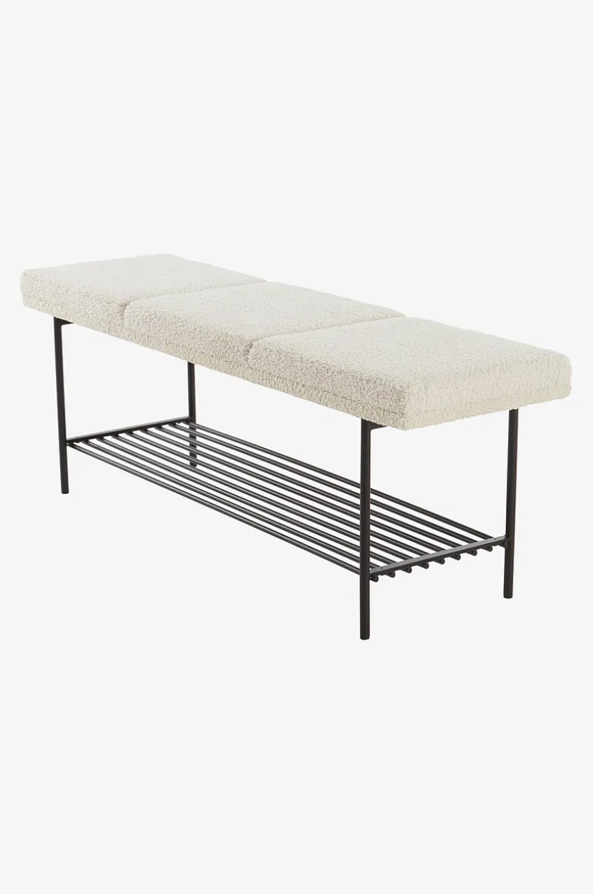 BARKLY bænk med skohylde 140 cm