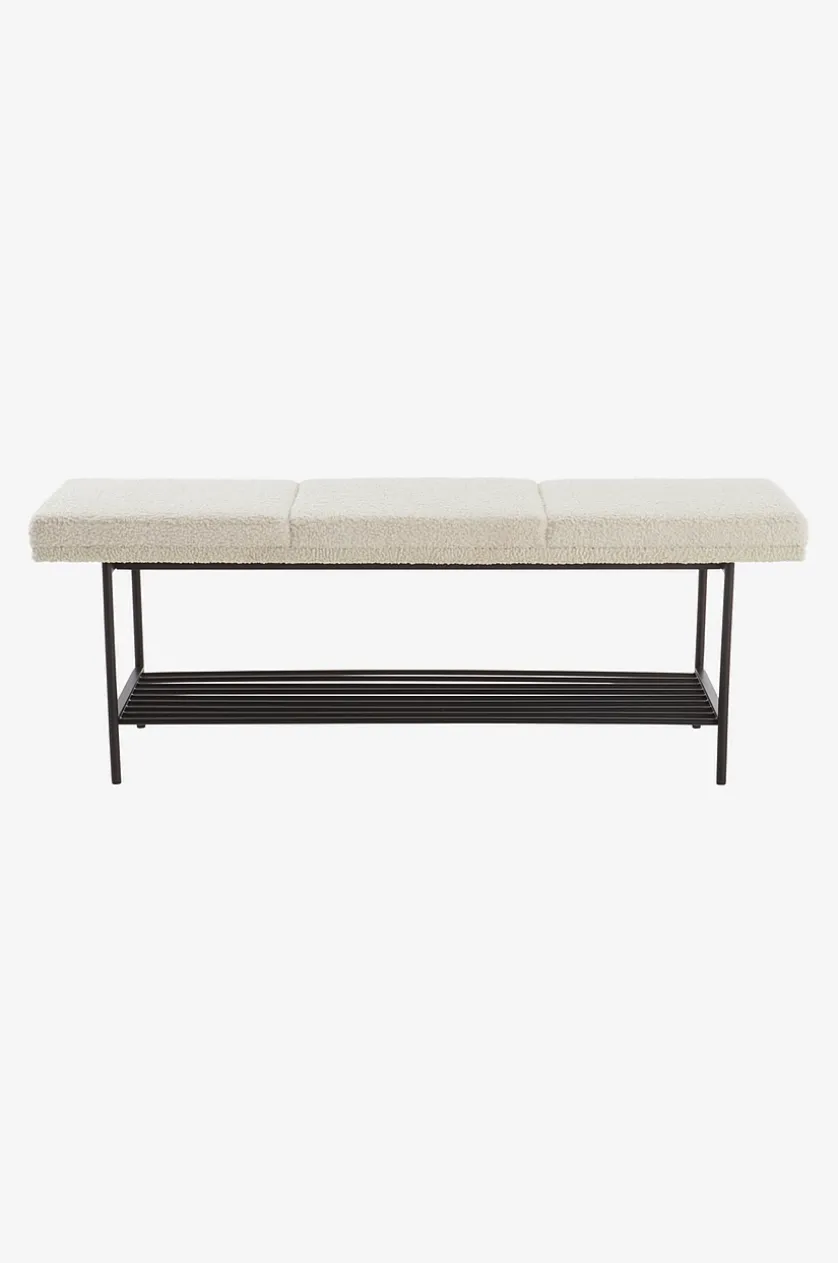 BARKLY bænk med skohylde 140 cm