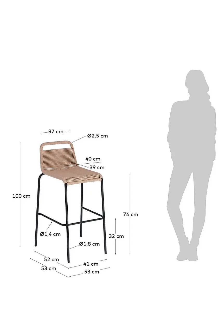 Barstol Lambton, siddehøjde 74 cm, 4-pak