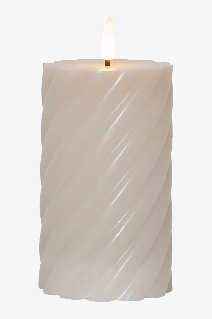Bloklys Flamme Swirl LED 15 cm