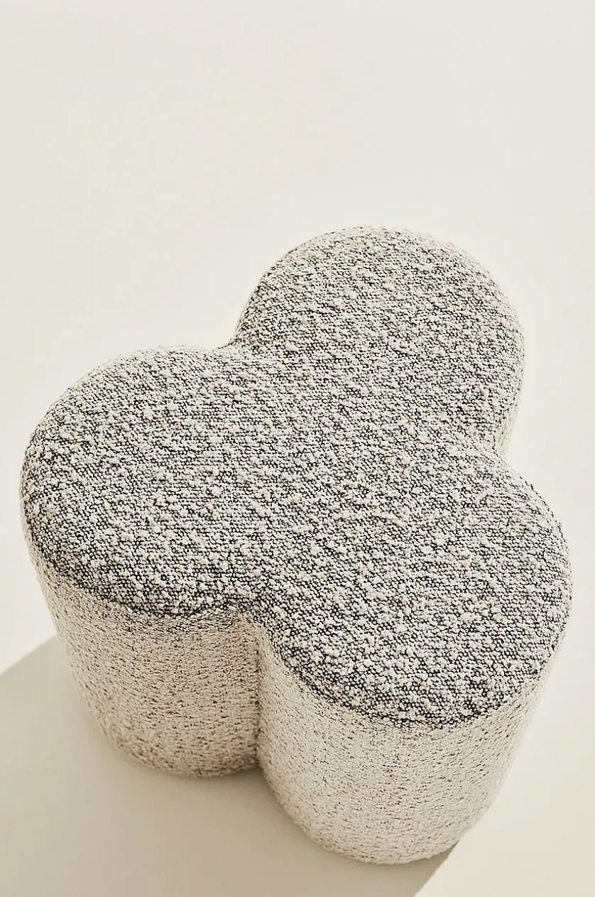 Bodhi puf i bouclé ø 40 cm