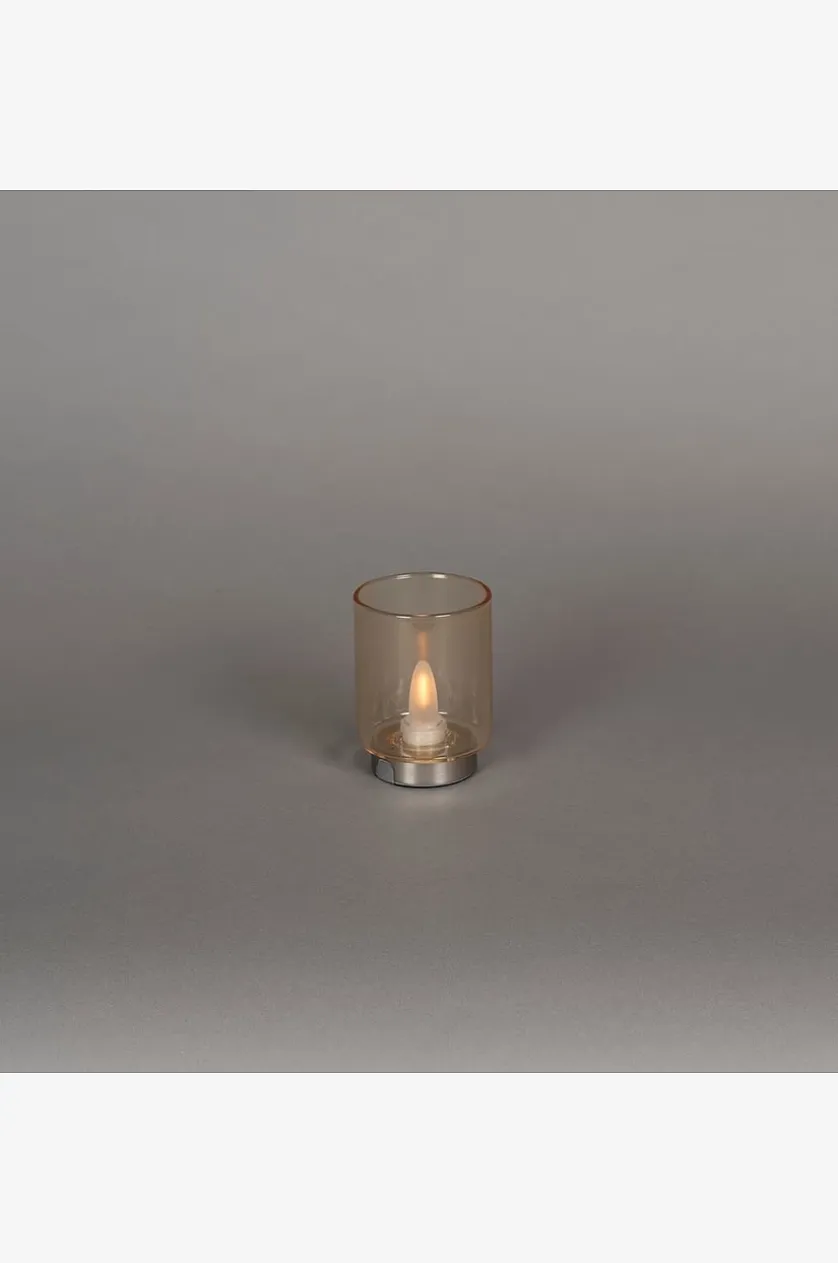 B/O Led-lys med glas 11 cm