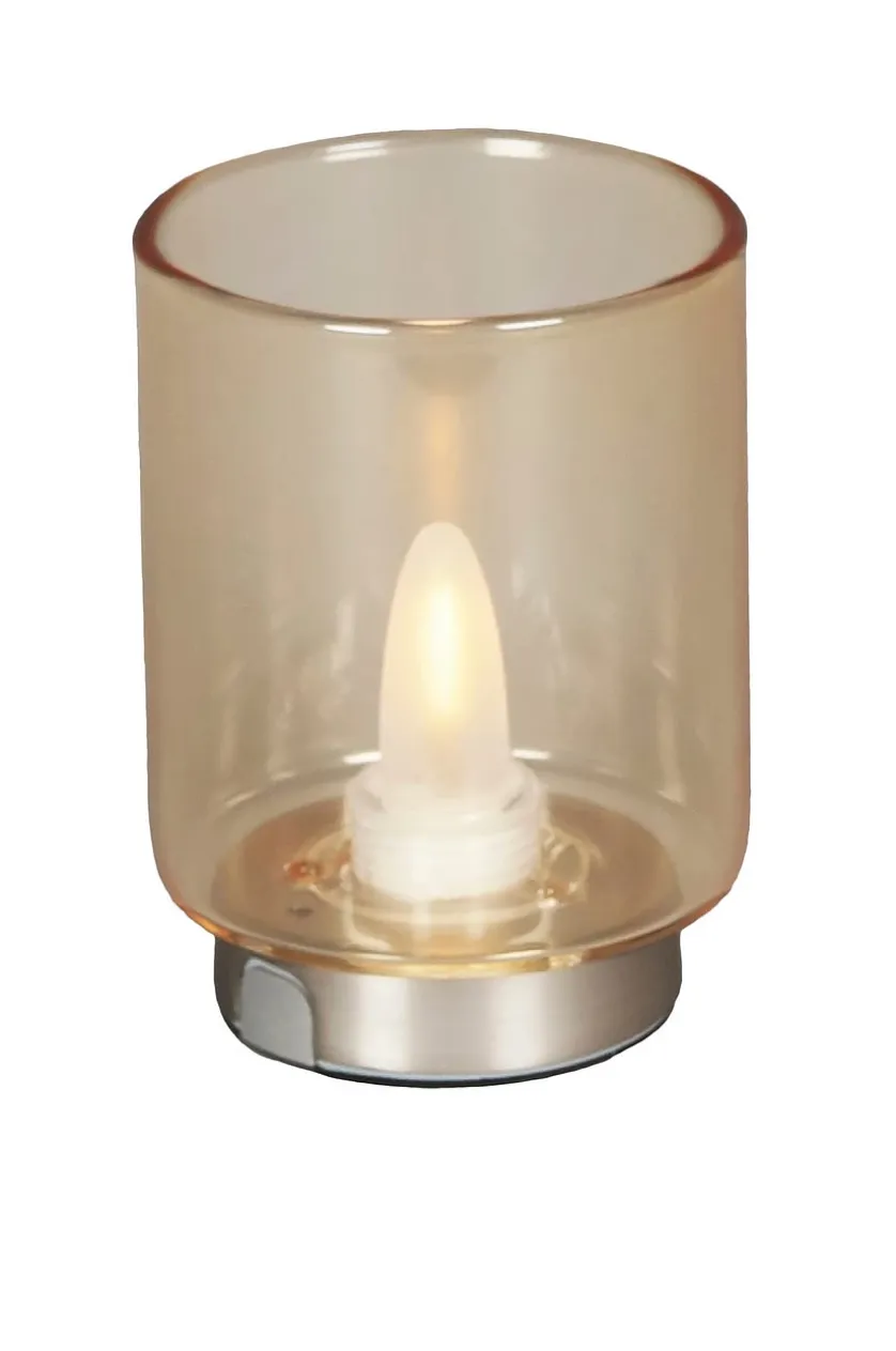 B/O Led-lys med glas 11 cm