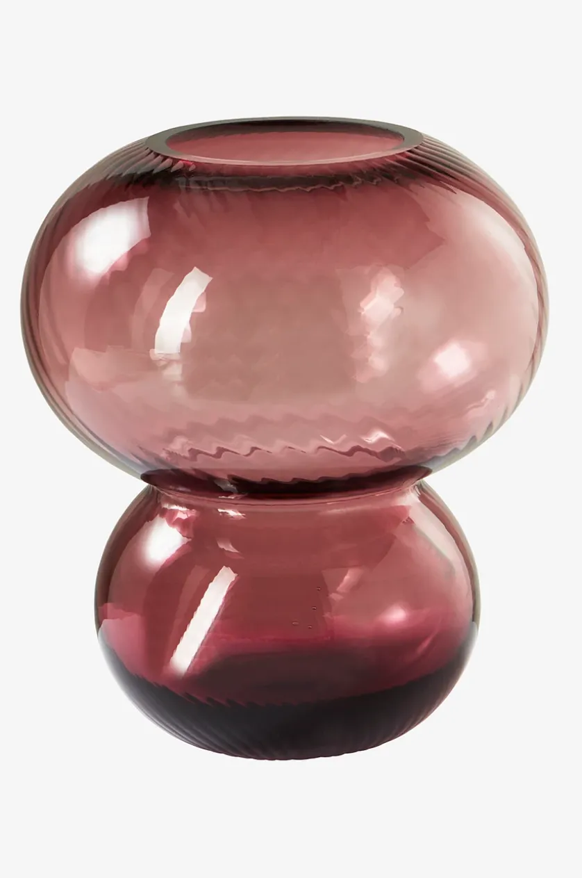 BUBBLAN glasvase - højde 19,5 cm