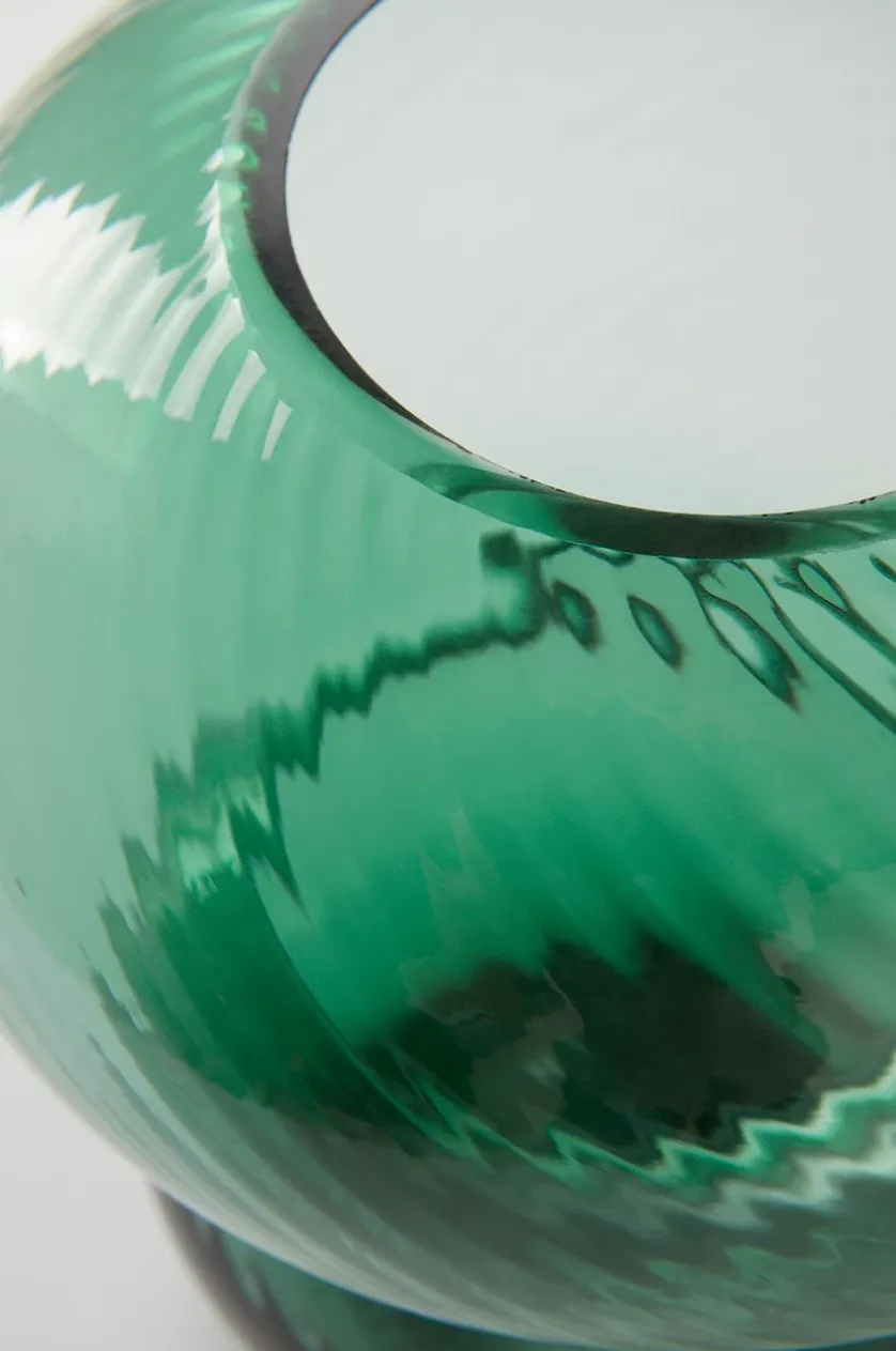 BUBBLAN glasvase - højde 19,5 cm