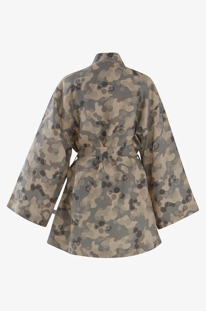 CARA kort kimono i hør