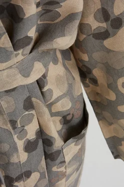 CARA kort kimono i hør