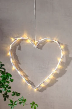 CRISPY HEART LED krans 27 cm