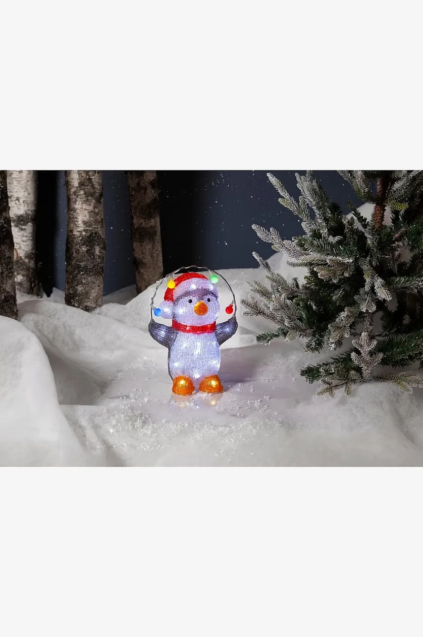 CRYSTALO PENGUIN julelys udendørs