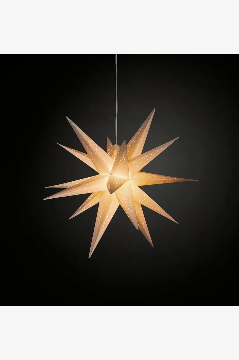 3D Papirstjerne LED højde 60 cm