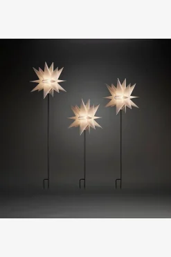 3D Plaststjerne LED sæt med 3 stk.