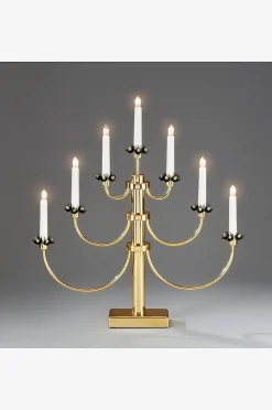 El-lysestage 7 lys metal 54 cm