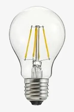 Filament dekorationspære, LED dæmpbar, E27, 4W, Ø 60 mm amber