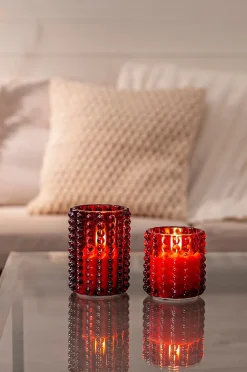 FLAMME DOTTY batteridrevet stearinlys