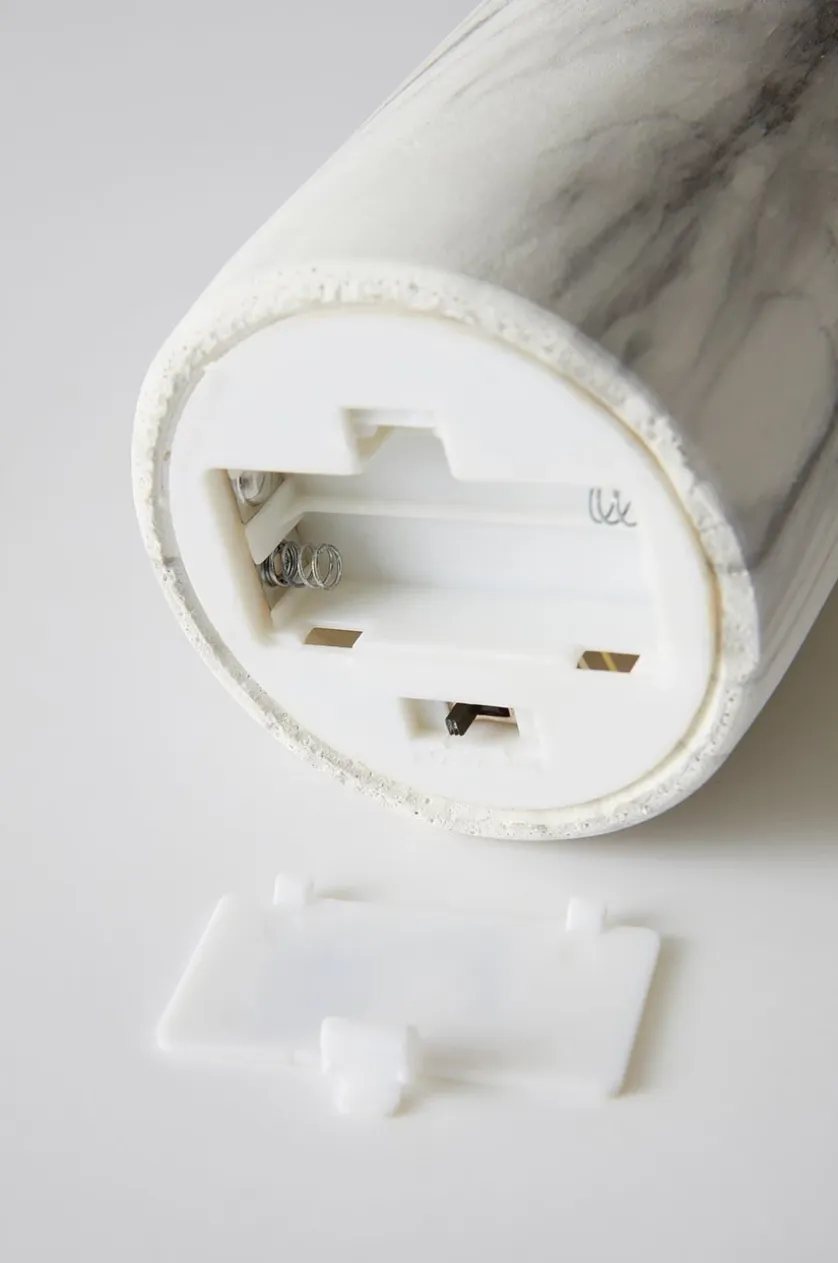 FLAMME MARBLE bloklys LED 15 cm