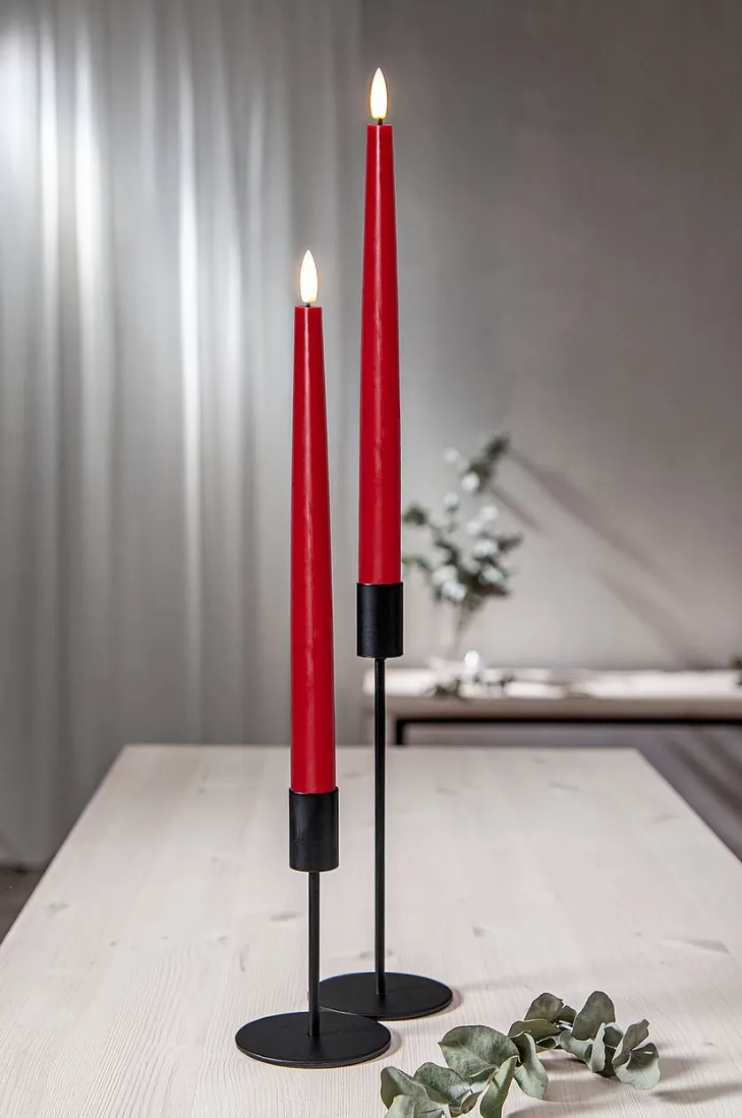 FLAMME SLIM batteridrevet stearinlys 2-pak 28 cm