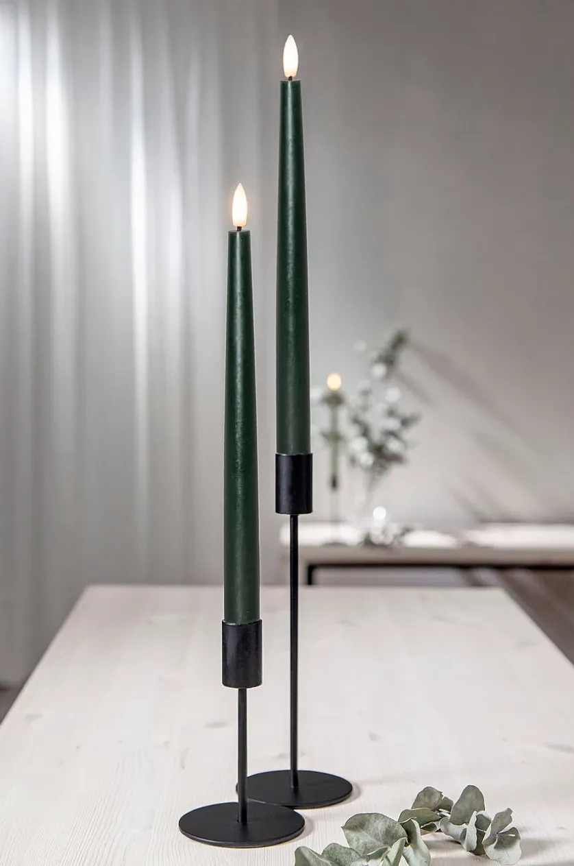 FLAMME SLIM batteridrevet stearinlys 2-pak 28 cm