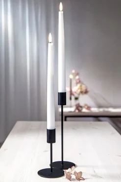 FLAMME SLIM batteridrevet stearinlys 2-pak 28 cm