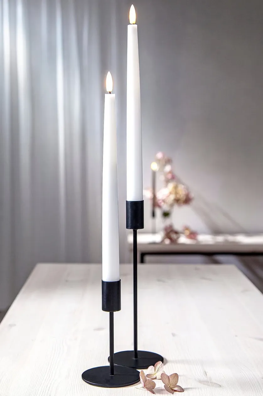 FLAMME SLIM batteridrevet stearinlys 2-pak 28 cm