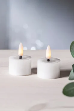 FLOW batteridrevet fyrfadslys ø 4 cm 2-pak