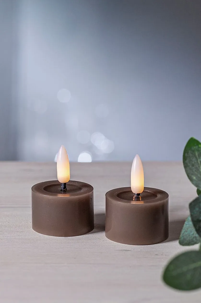 FLOW batteridrevet fyrfadslys ø 4 cm 2-pak