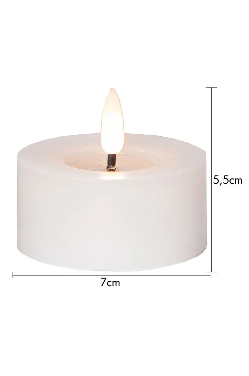 FLOW batteridrevet fyrfadslys ø 7 cm 2-pak