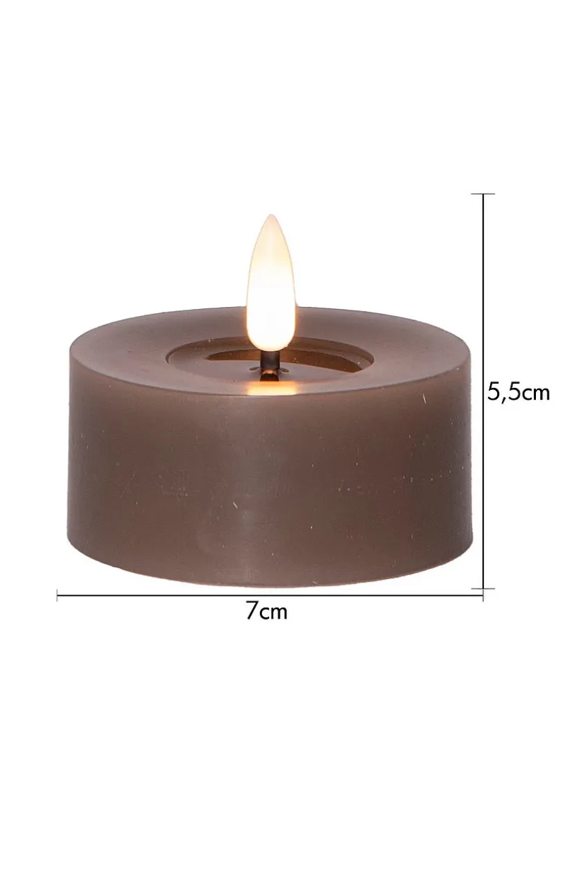 FLOW batteridrevet fyrfadslys ø 7 cm 2-pak