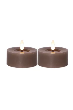 FLOW batteridrevet fyrfadslys ø 7 cm 2-pak