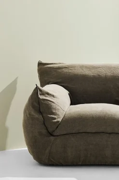 Gia sofa i hør, 3,5-pers.