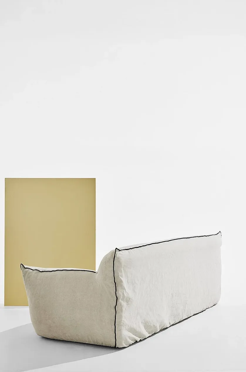 Gia sofa i hør, 3,5-pers.