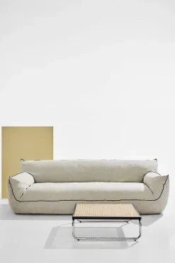 Gia sofa i hør, 3,5-pers.