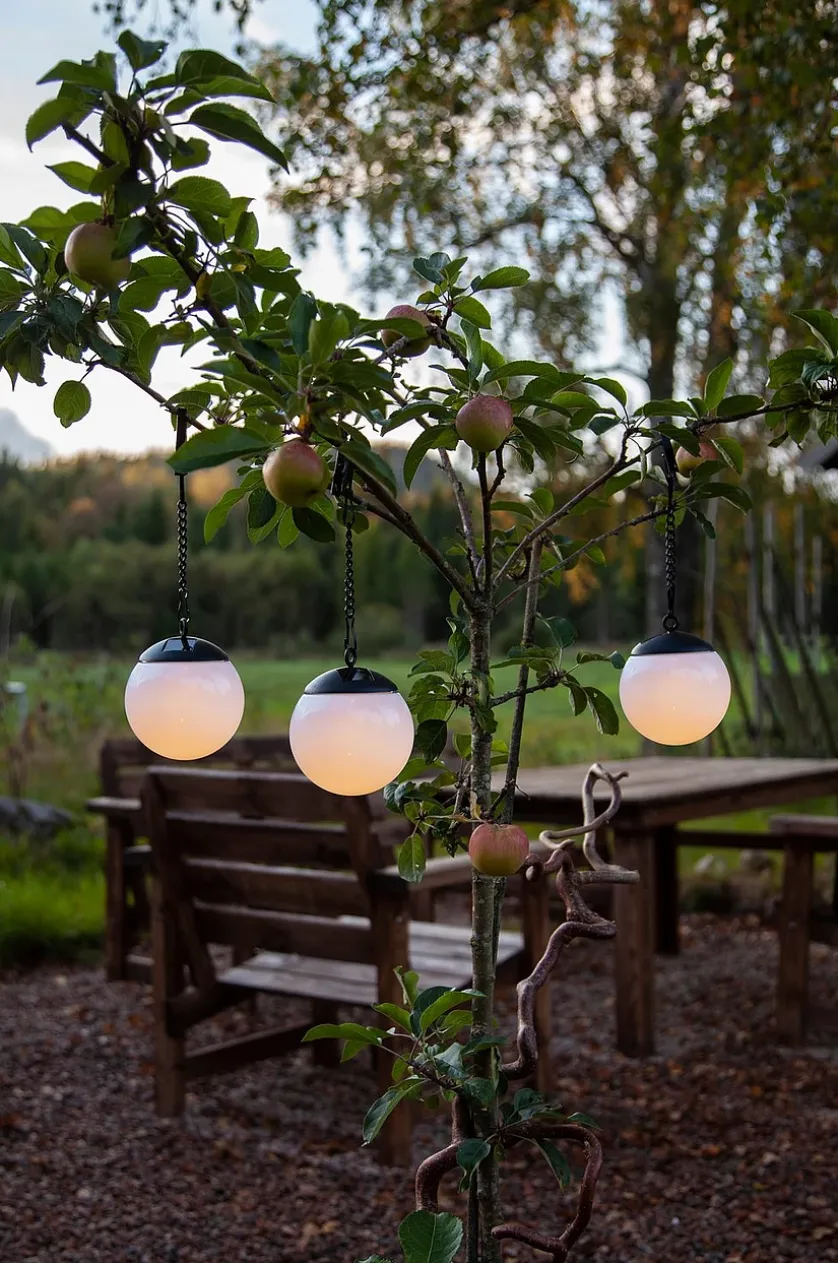 GLOBUS solcelledekoration 3-pak