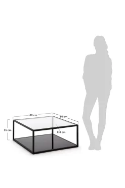 GREENHILL sofabord 80x80 cm
