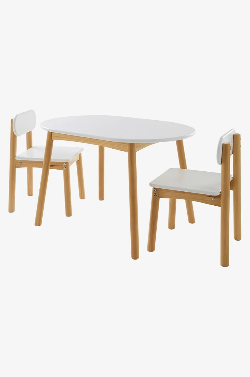HULTA OVAL Børnebord med 2 stole