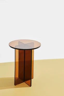 Iris sidebord i glas ⌀ 35 cm