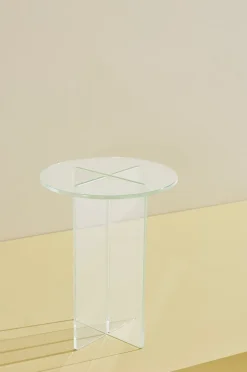 Iris sidebord i glas ⌀ 35 cm