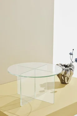 Iris sofabord i glas ⌀ 60 cm