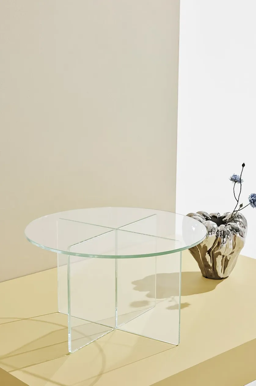 Iris sofabord i glas ⌀ 60 cm