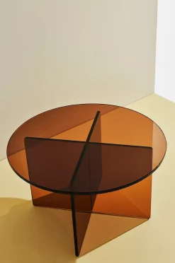 Iris sofabord i glas ⌀ 60 cm