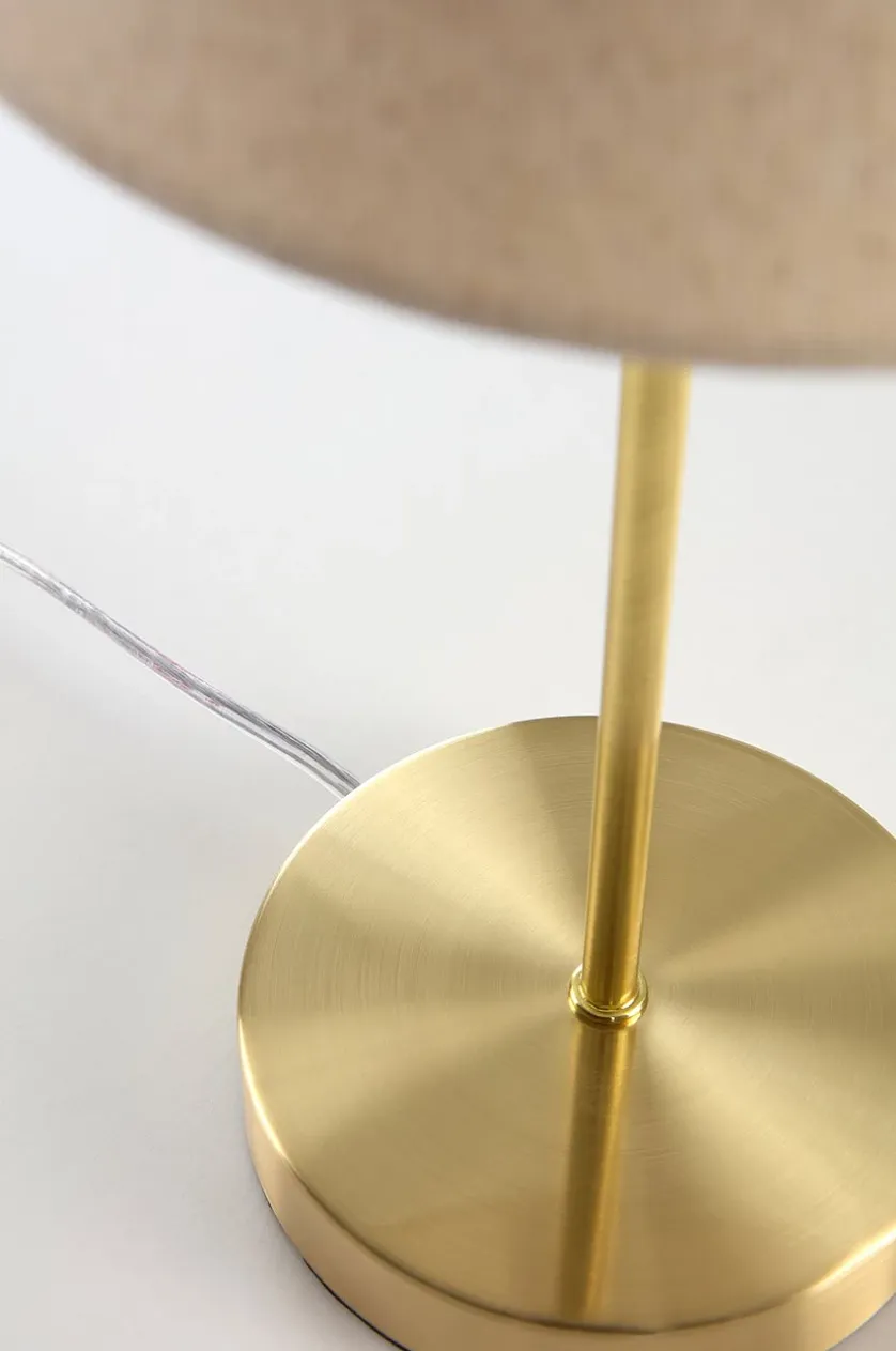LASSE bordlampe i messing med 2-pak