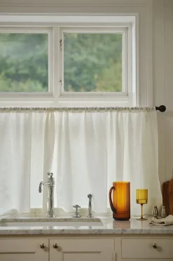 LILL Café-gardin hørblanding