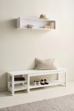 LUEVEN bænk/skoreol 150 cm