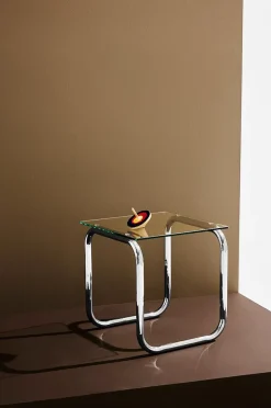 Lulu sidebord krom/glas højde 45 cm
