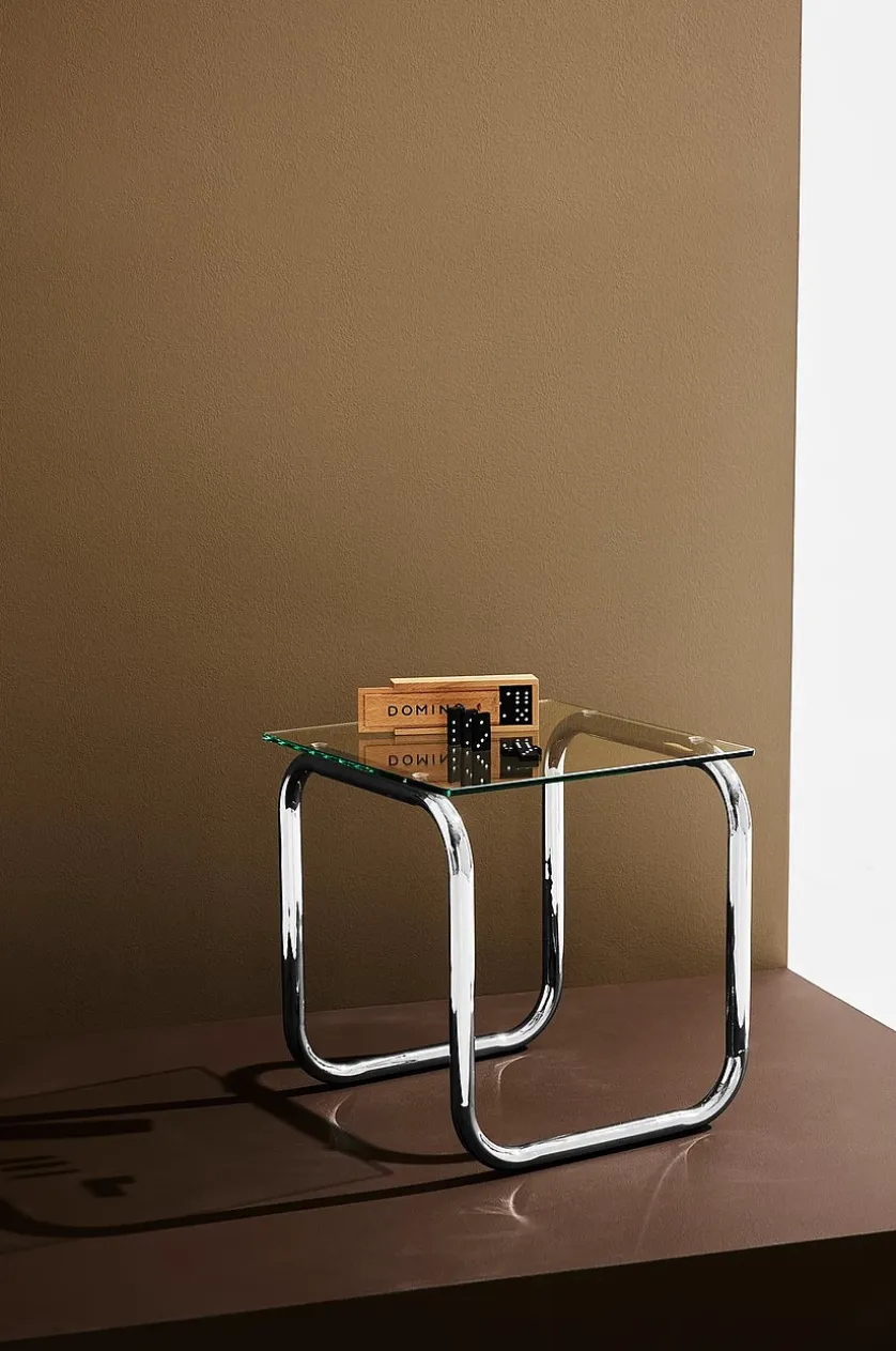Lulu sidebord krom/glas højde 45 cm
