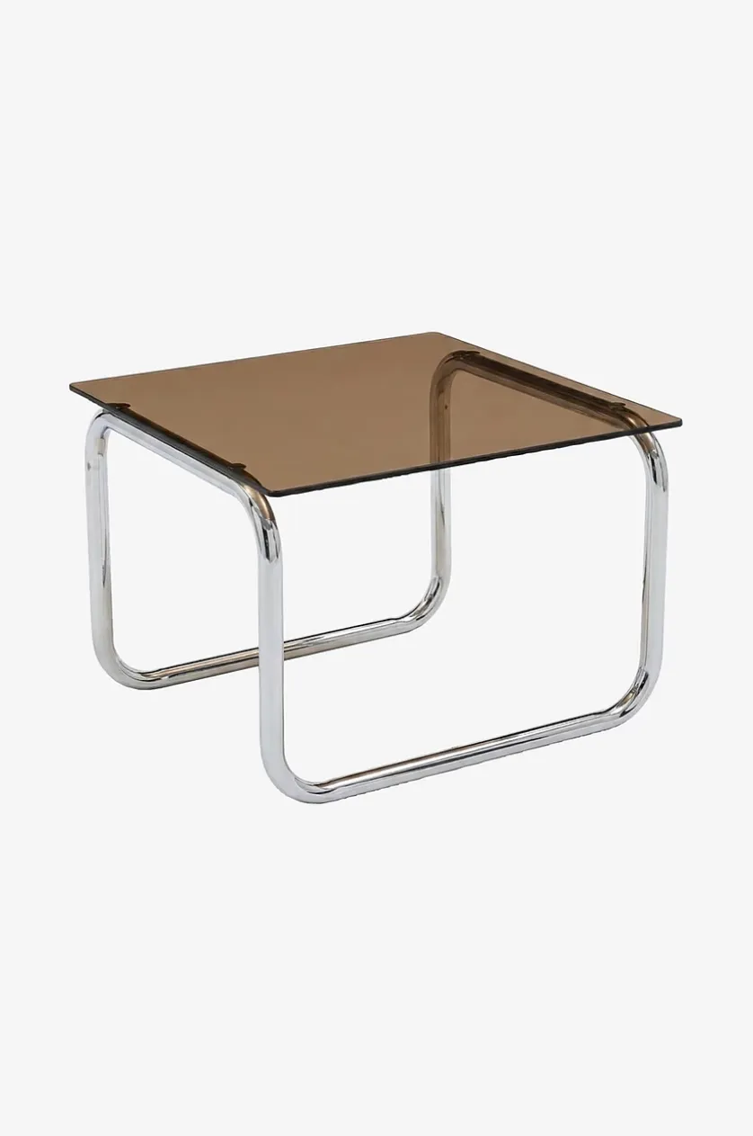 Lulu sofabord i glas og krom 60x60 cm