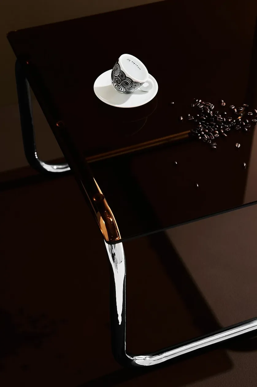 Lulu sofabord i glas og krom 60x60 cm