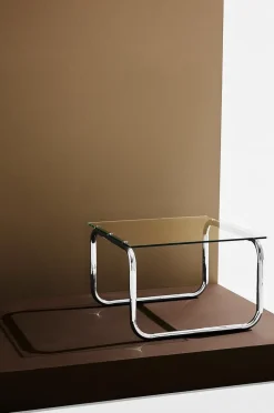 Lulu sofabord i glas og krom 60x60 cm