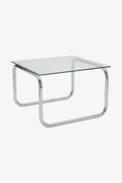 Lulu sofabord i glas og krom 60x60 cm