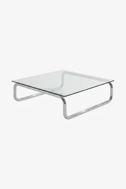 Lulu sofabord krom/glas 100x100 cm
