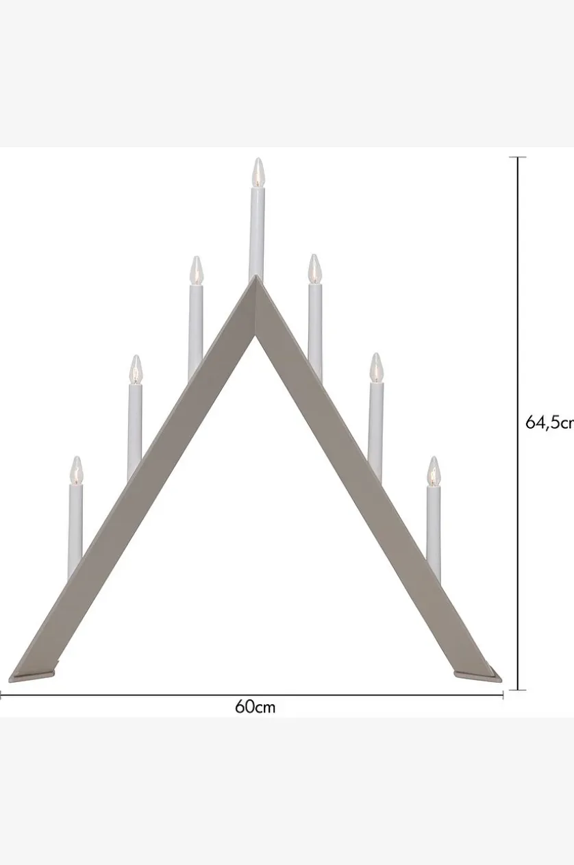 Lysestage Arrow e 64,5 cm